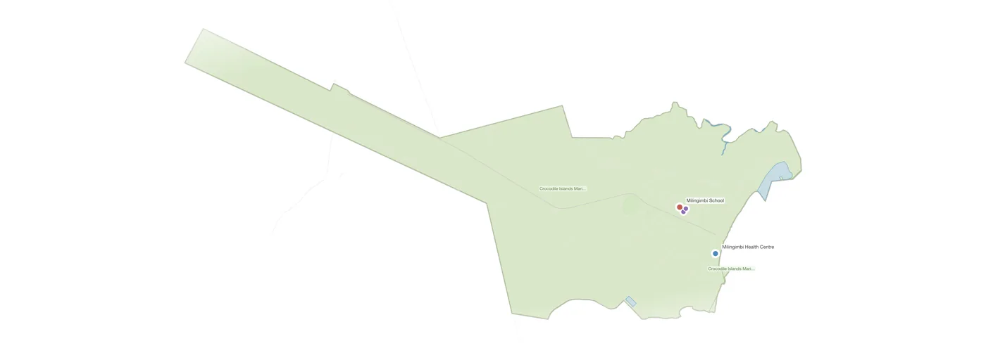 Milingimbi urban fabric map