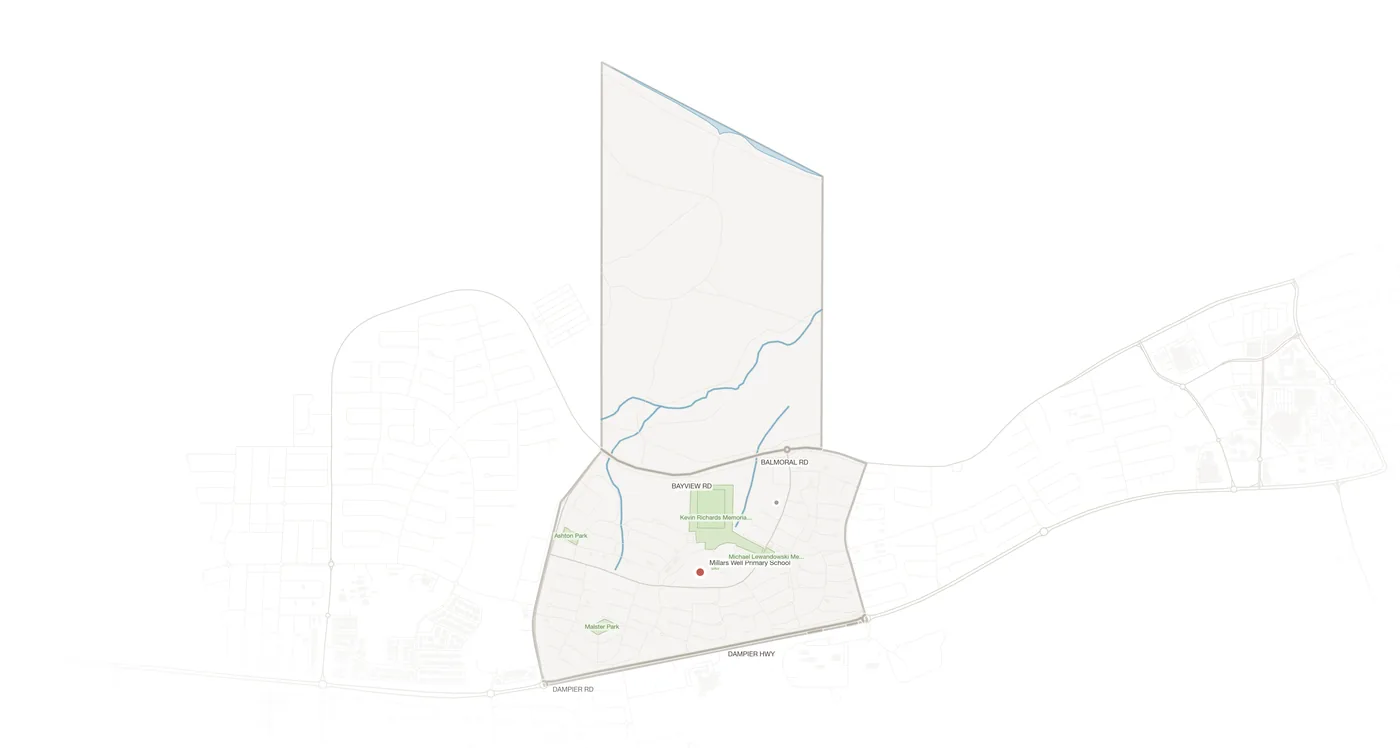 Millars Well urban fabric map