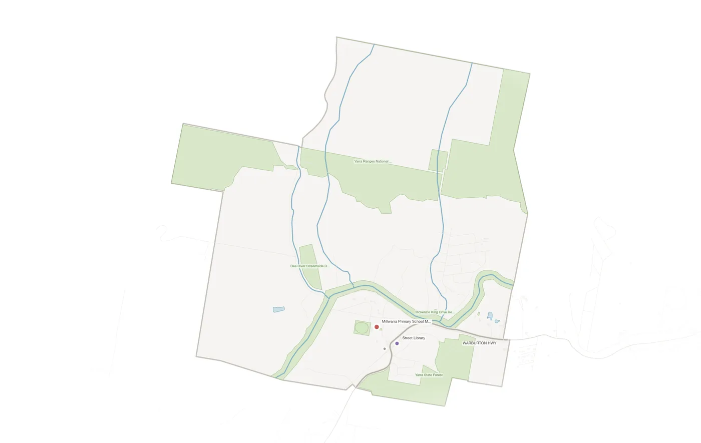 Millgrove urban fabric map