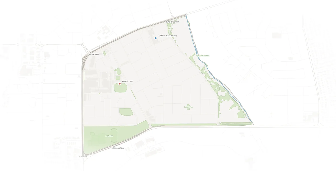 Millner urban fabric map
