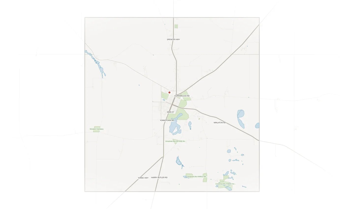Minlaton urban fabric map