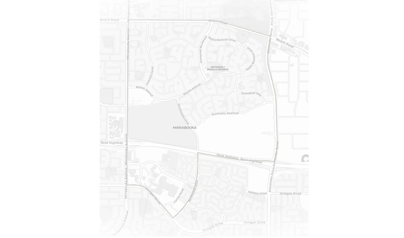 Mirrabooka urban fabric map