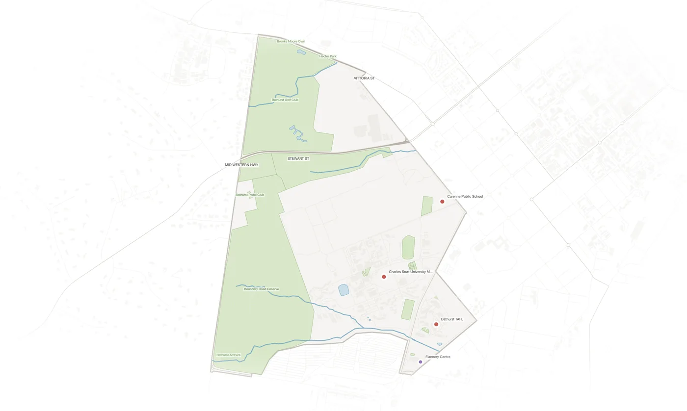 Mitchell urban fabric map