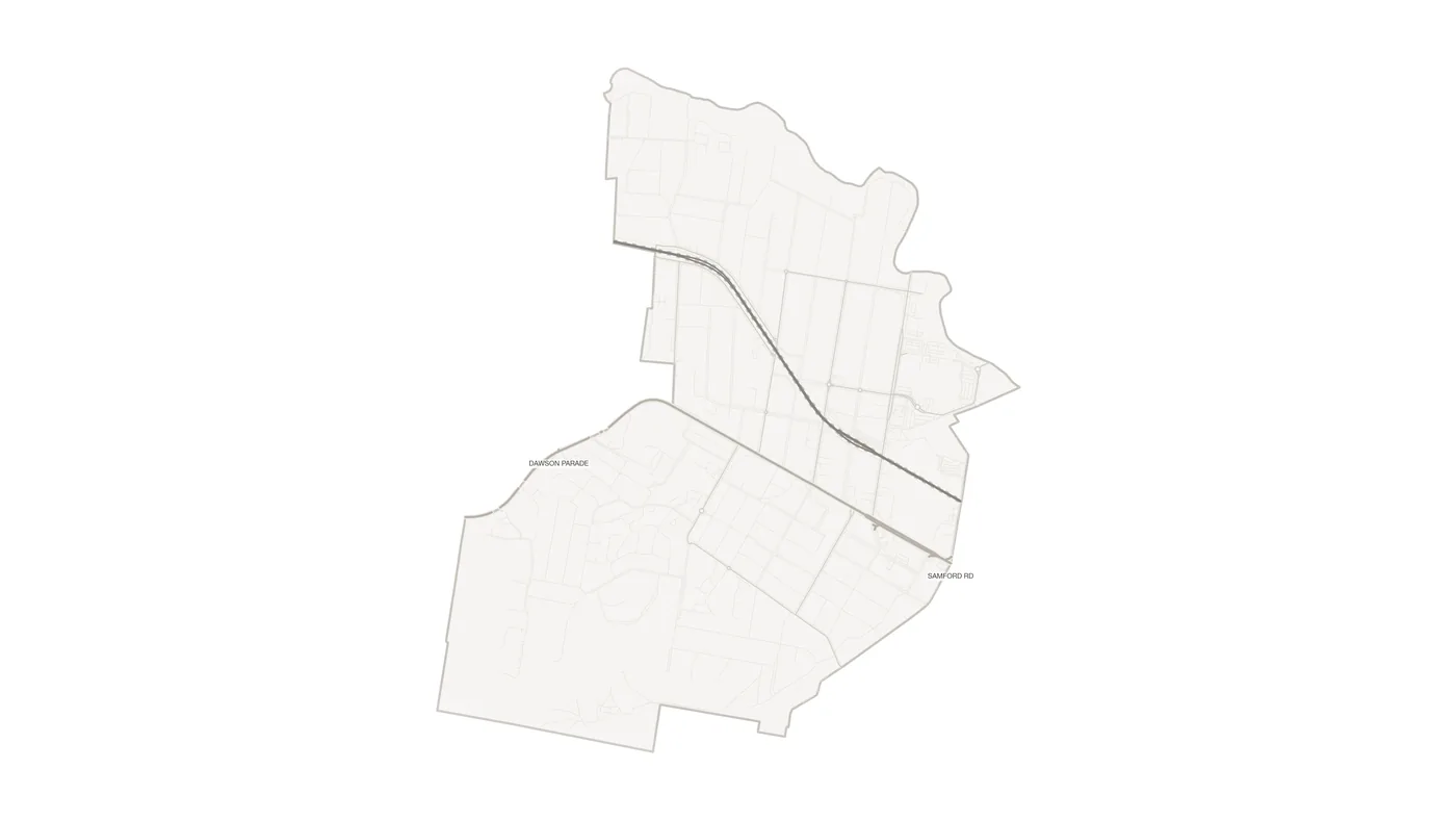 Mitchelton urban fabric map