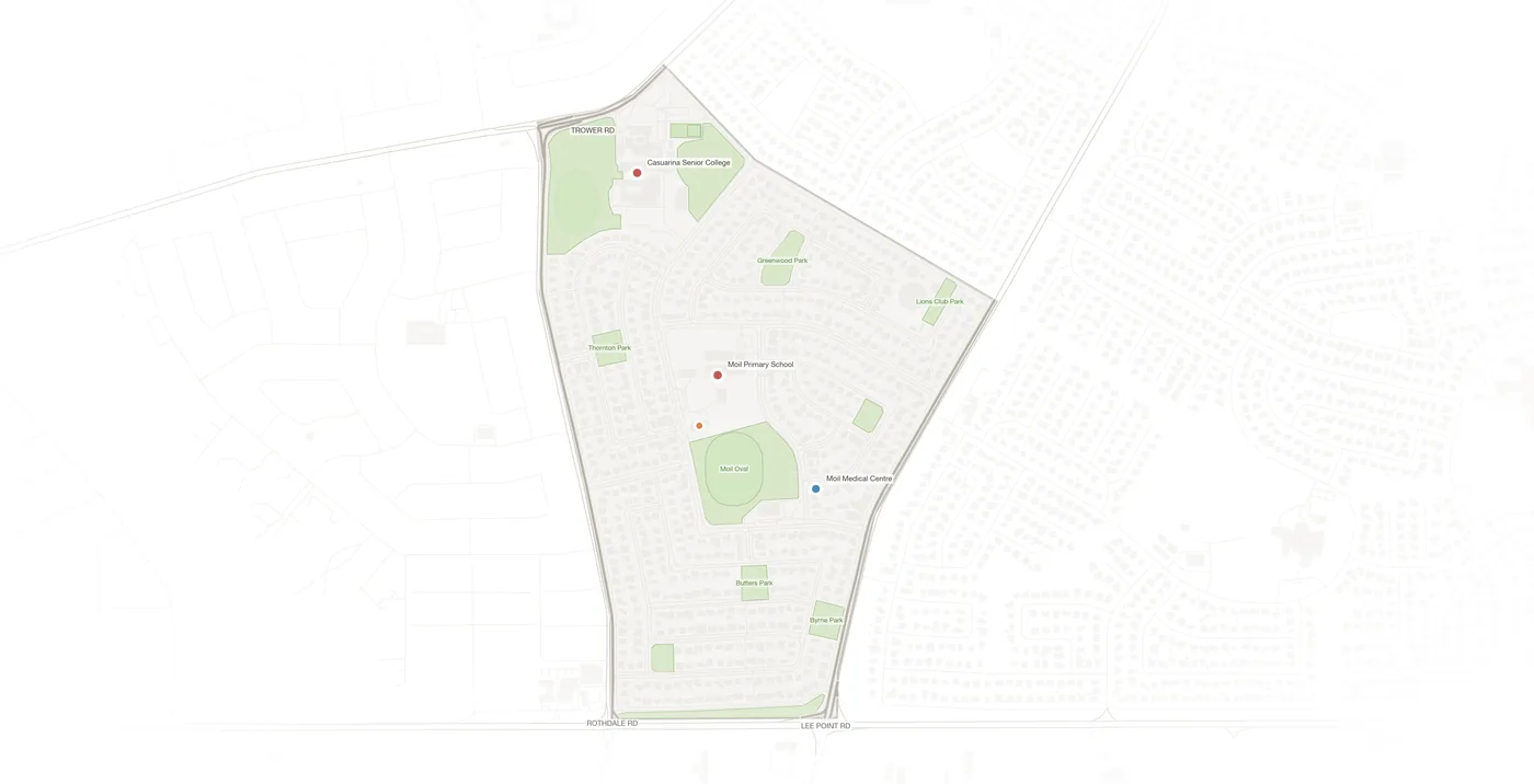 Moil urban fabric map