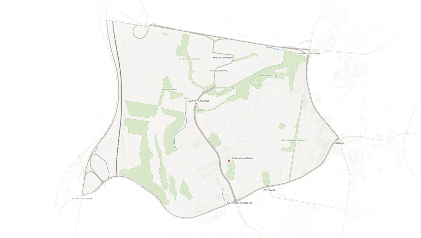 Molendinar urban fabric map