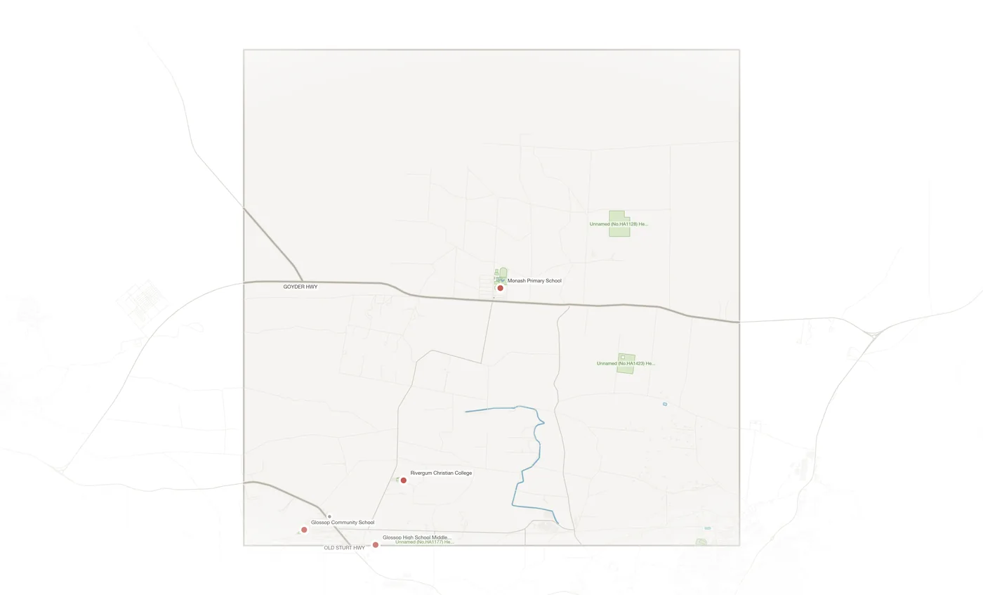 Monash urban fabric map
