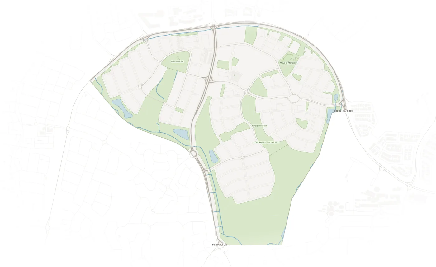 Moncrieff urban fabric map