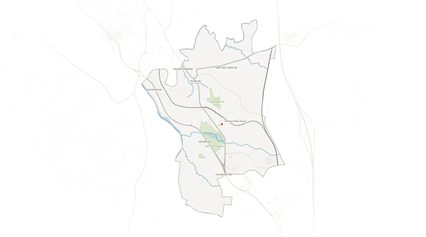 Monkland urban fabric map