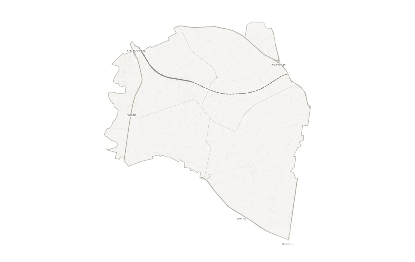 Montmorency urban fabric map