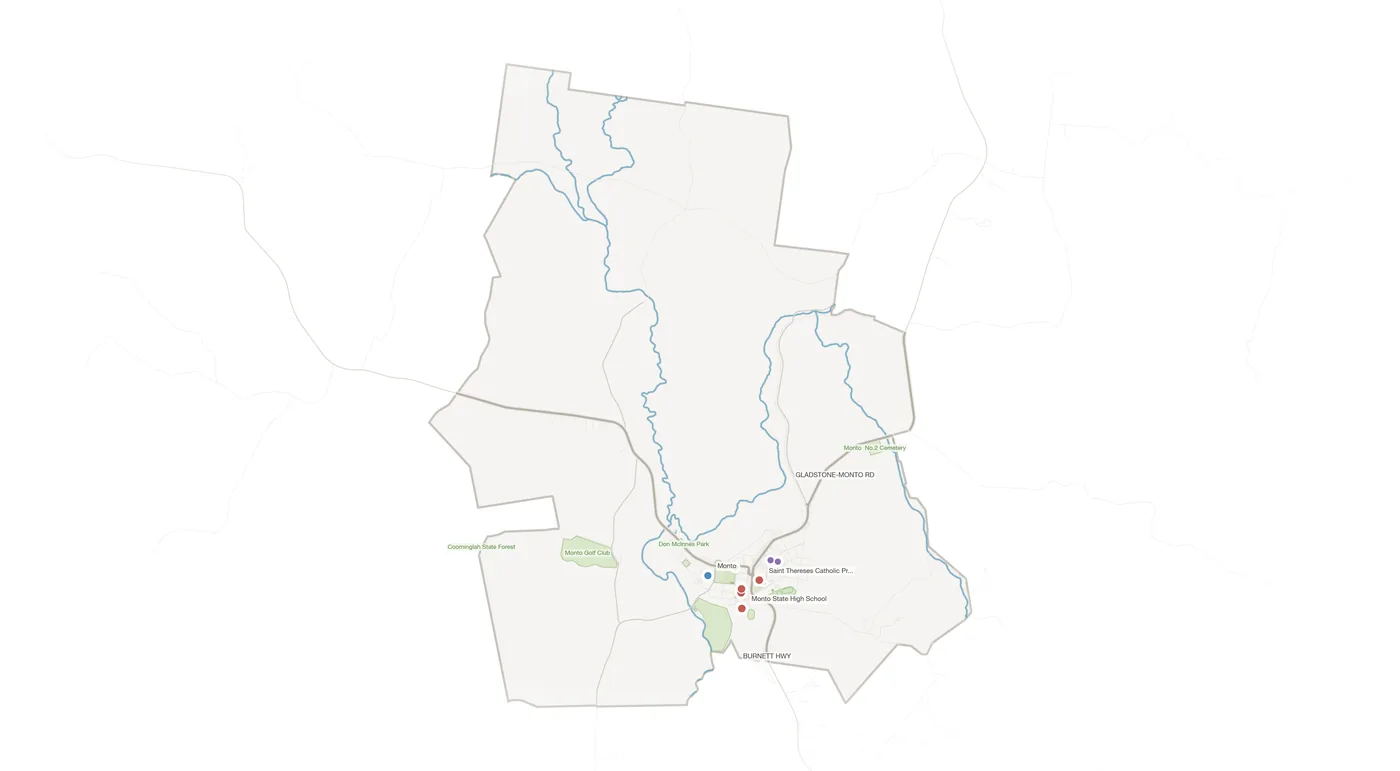 Monto urban fabric map