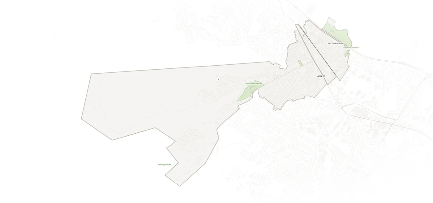Montrose urban fabric map