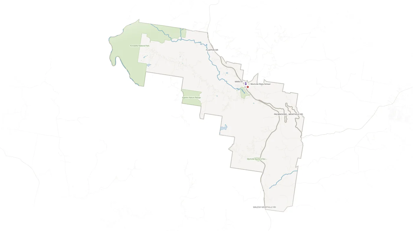 Montville urban fabric map