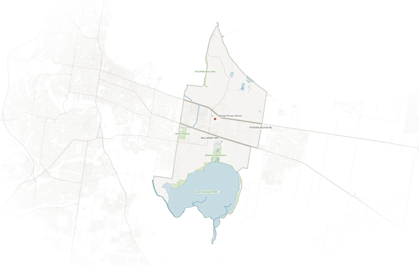 Moolap urban fabric map