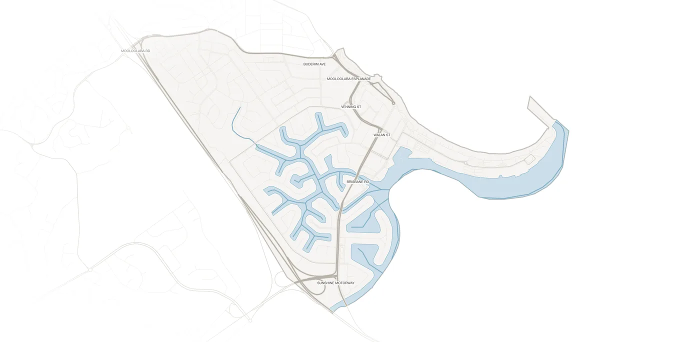 Mooloolaba urban fabric map