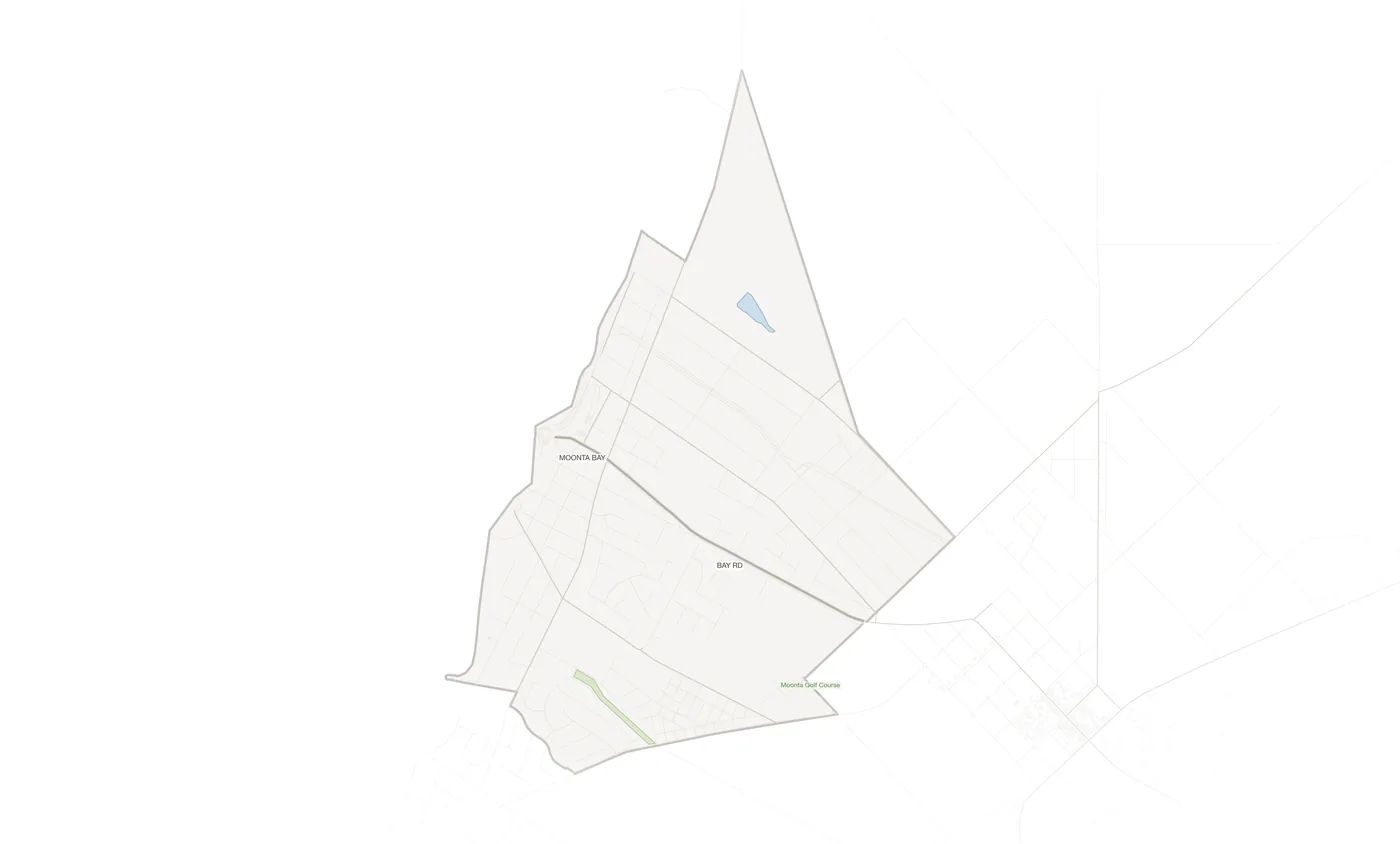Moonta Bay urban fabric map