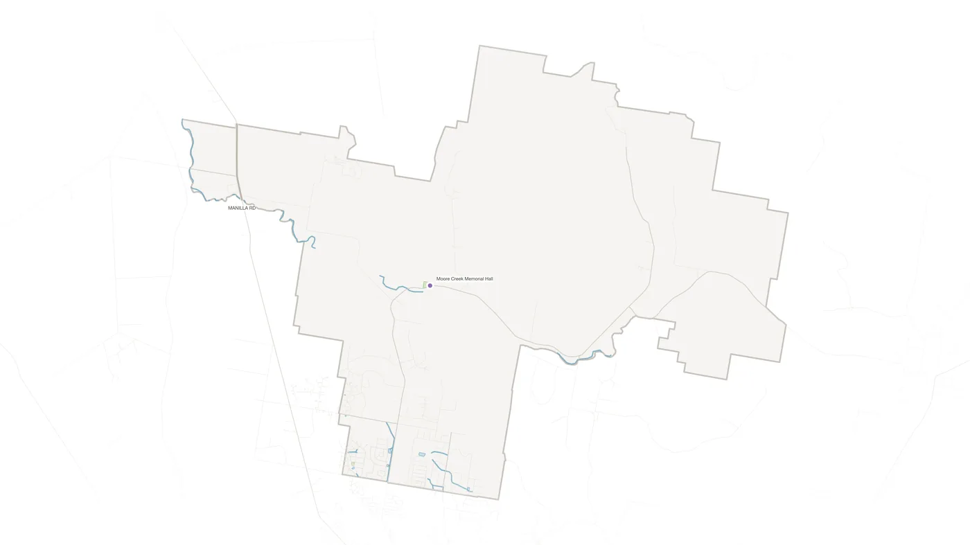 Moore Creek urban fabric map
