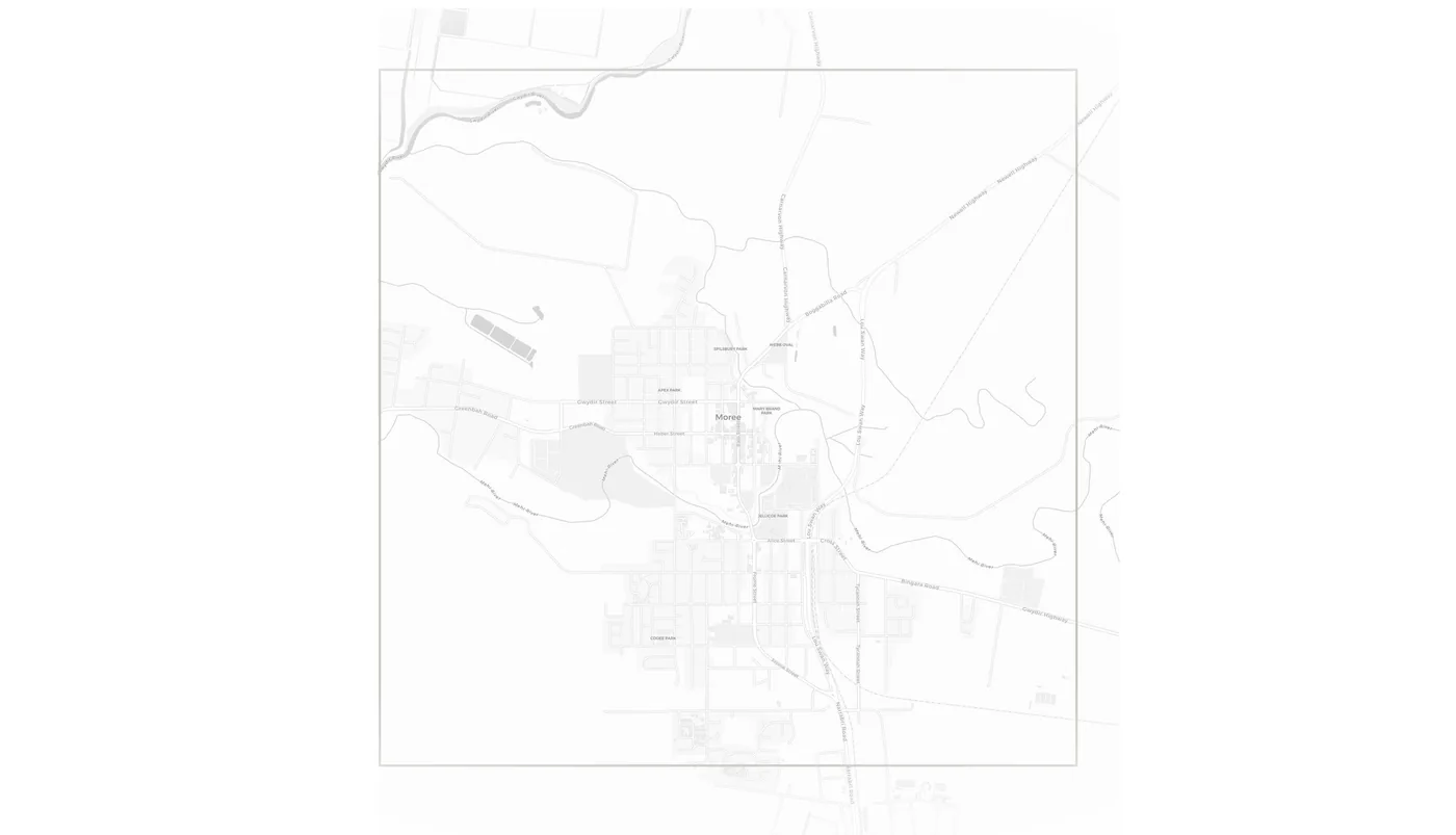Moree urban fabric map