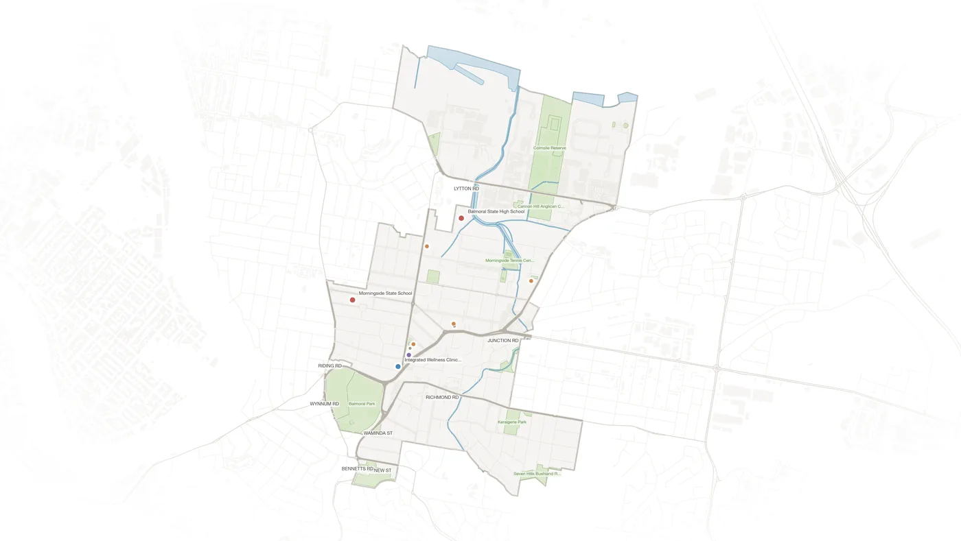 Morningside urban fabric map