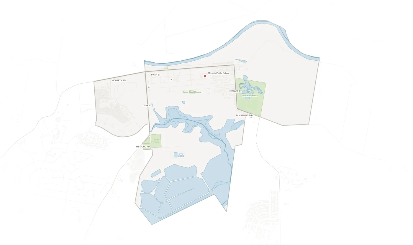 Morpeth urban fabric map
