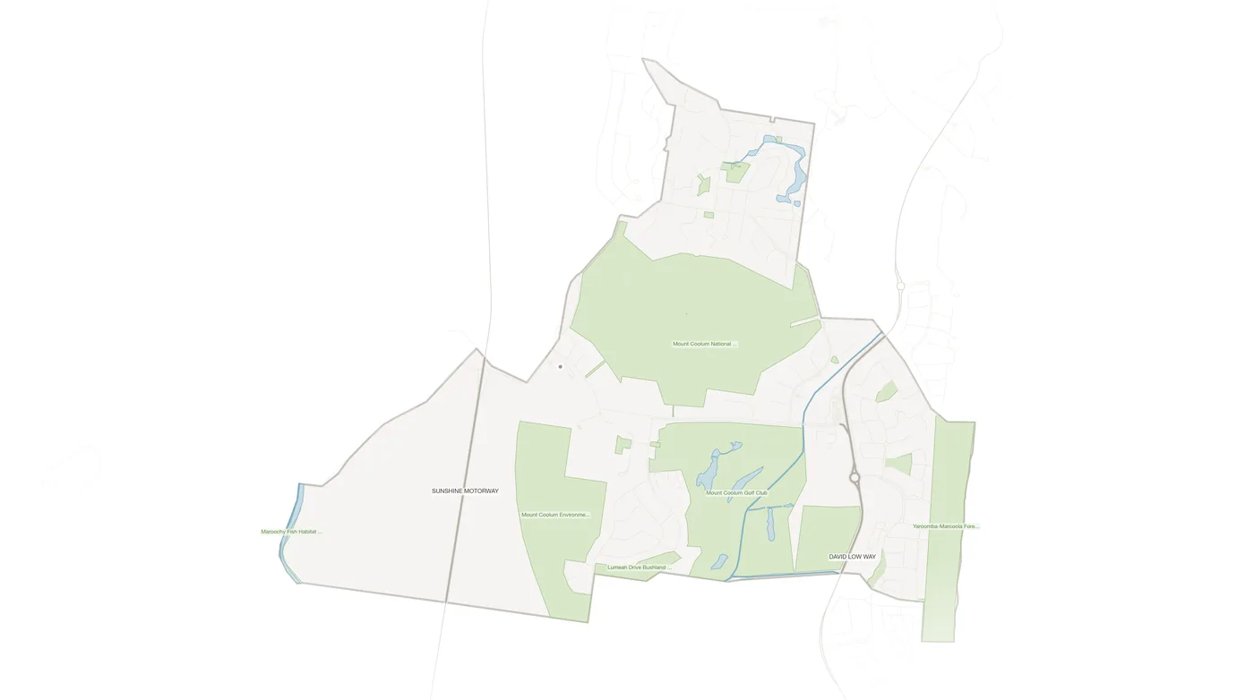 Mount Coolum urban fabric map