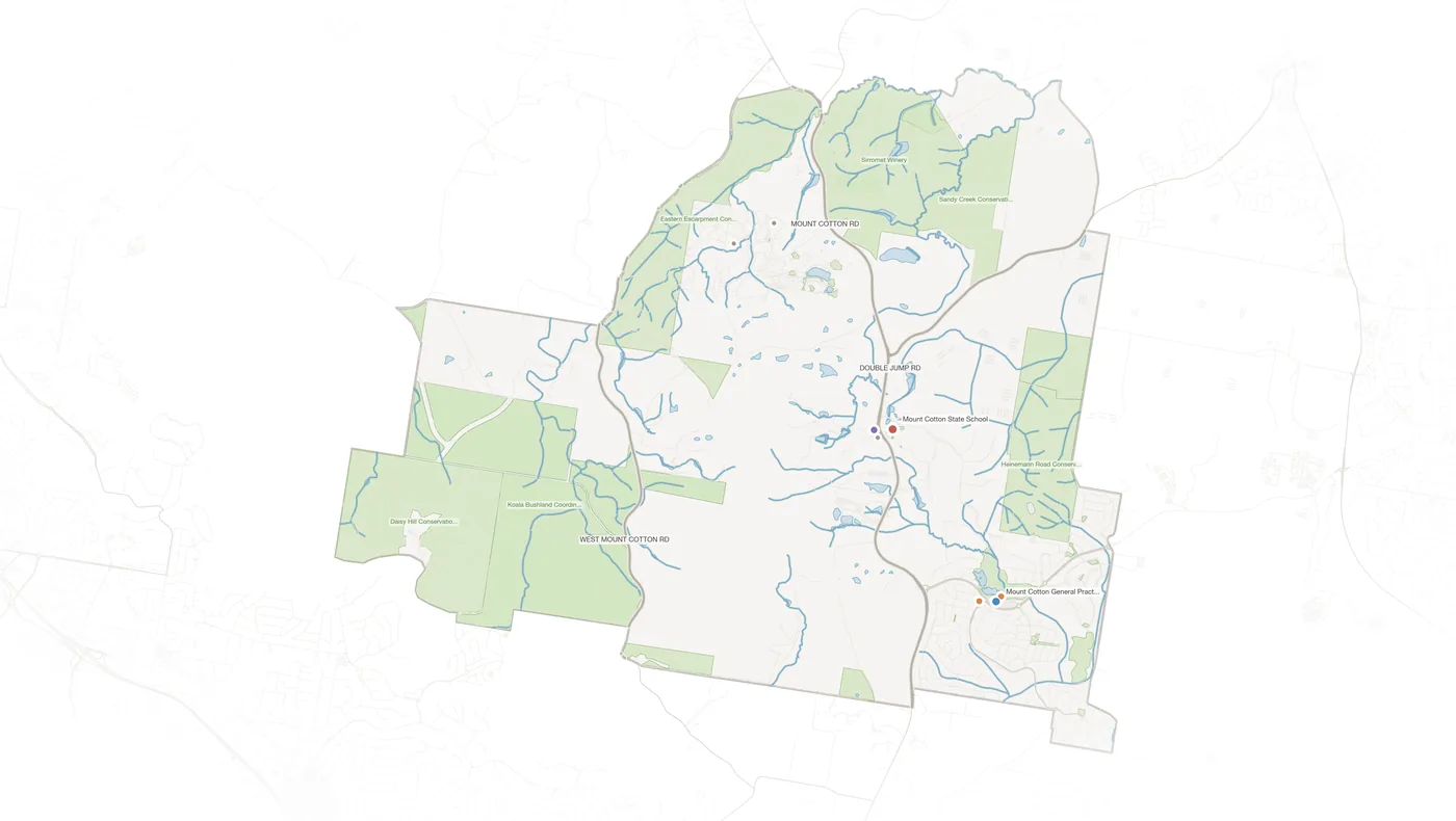 Mount Cotton urban fabric map