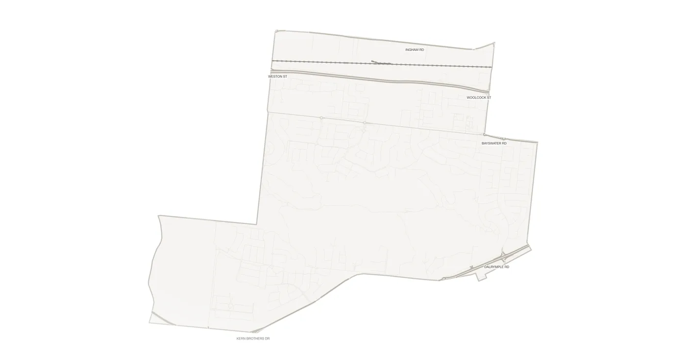 Mount Louisa urban fabric map