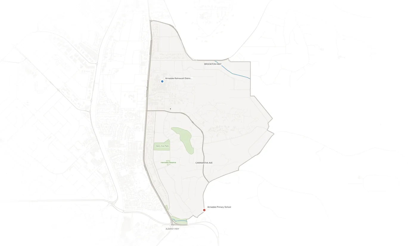 Mount Nasura urban fabric map