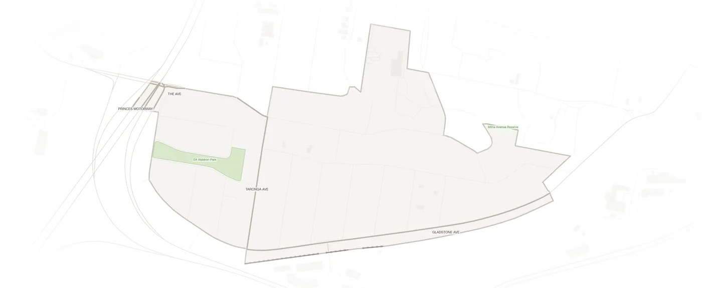 Mount Saint Thomas urban fabric map