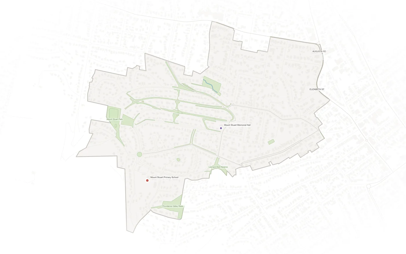 Mount Stuart urban fabric map