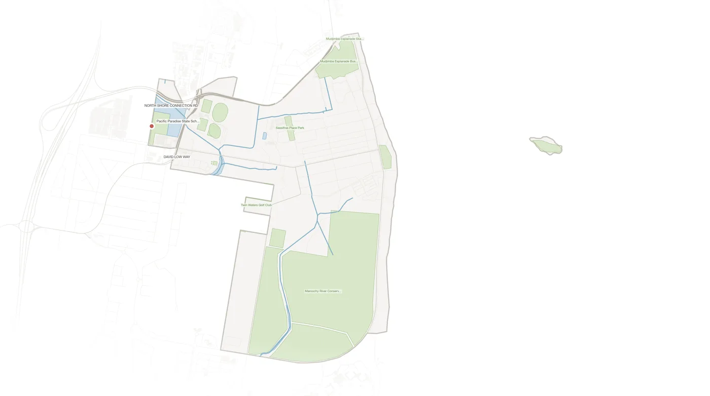 Mudjimba urban fabric map