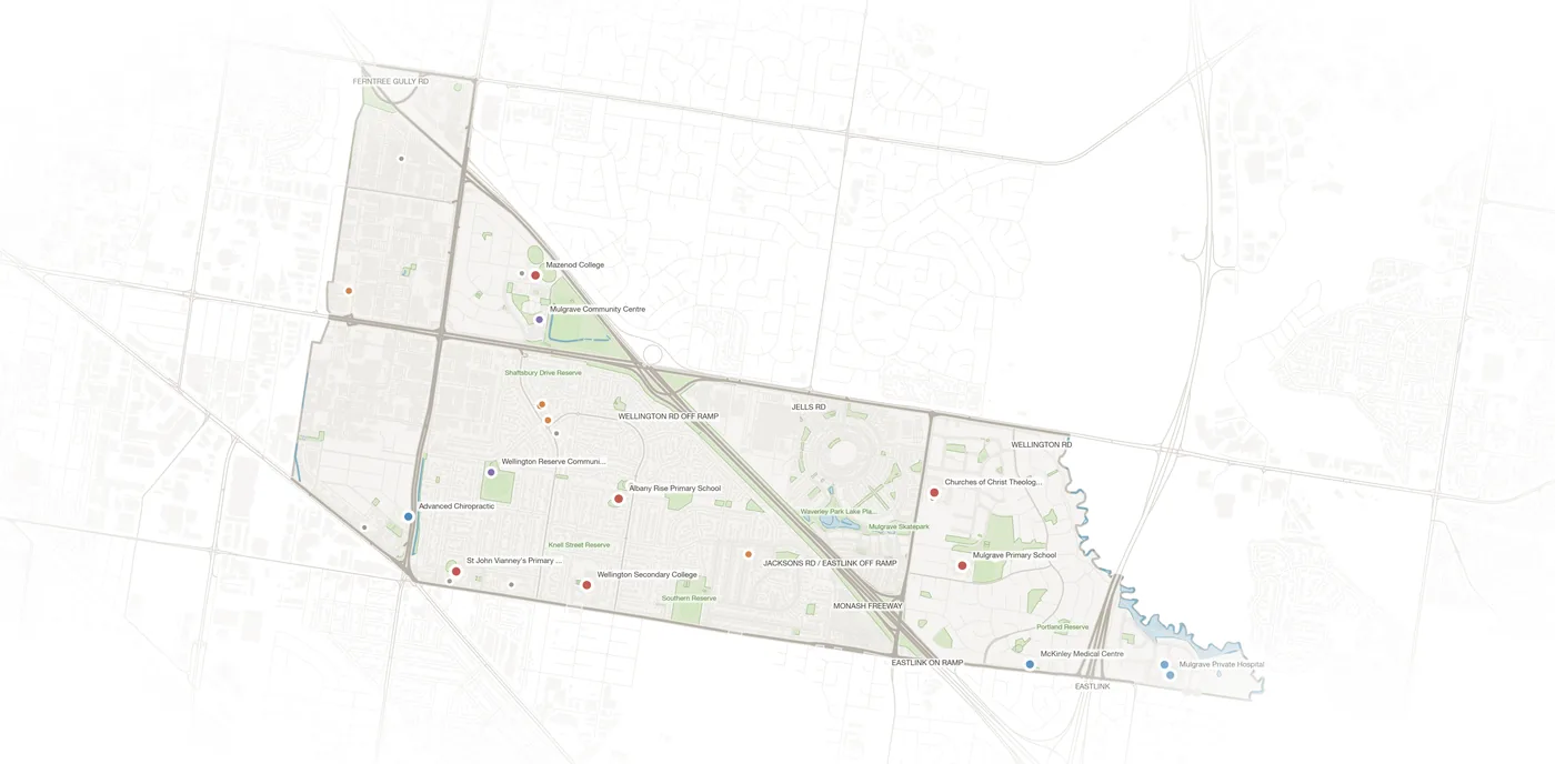 Mulgrave urban fabric map