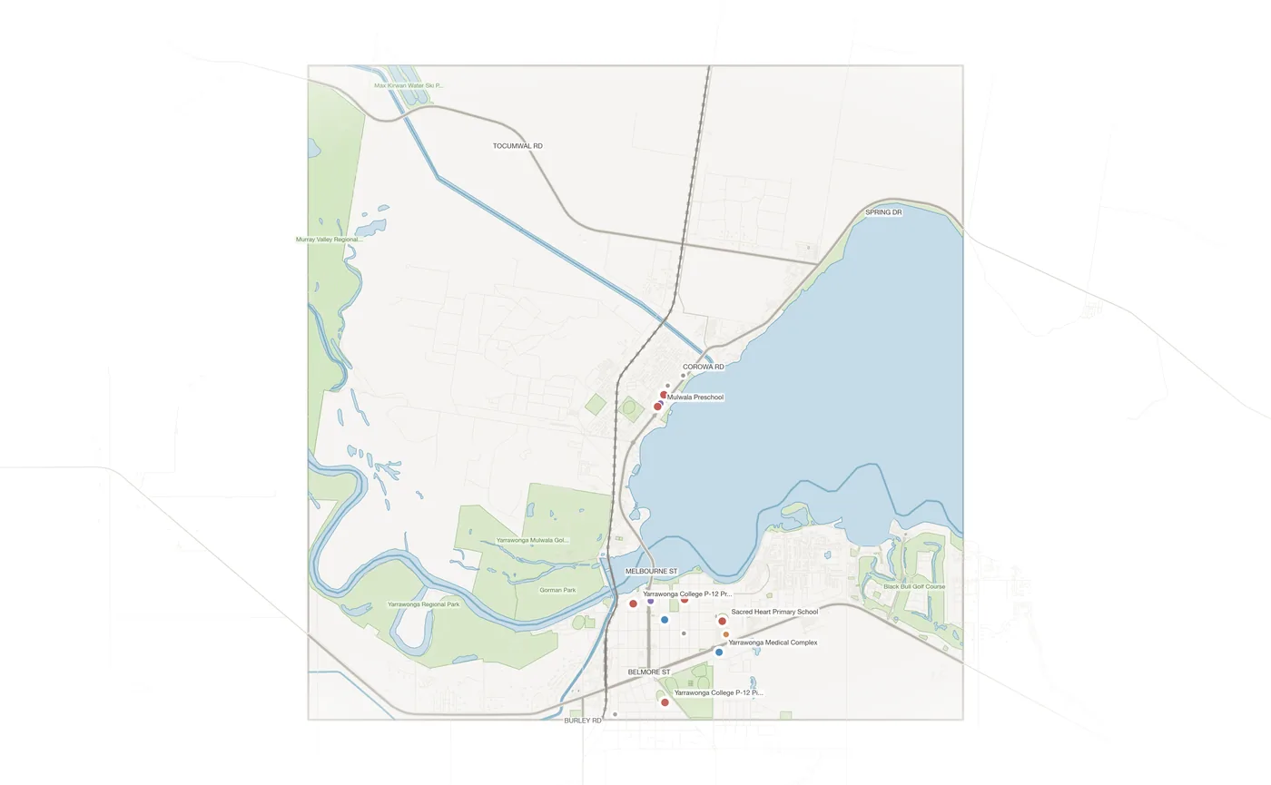Mulwala urban fabric map