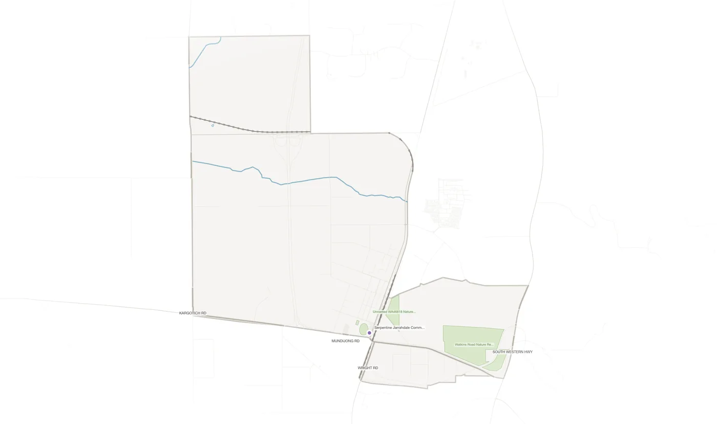 Mundijong urban fabric map