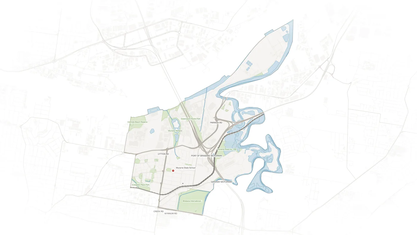 Murarrie urban fabric map
