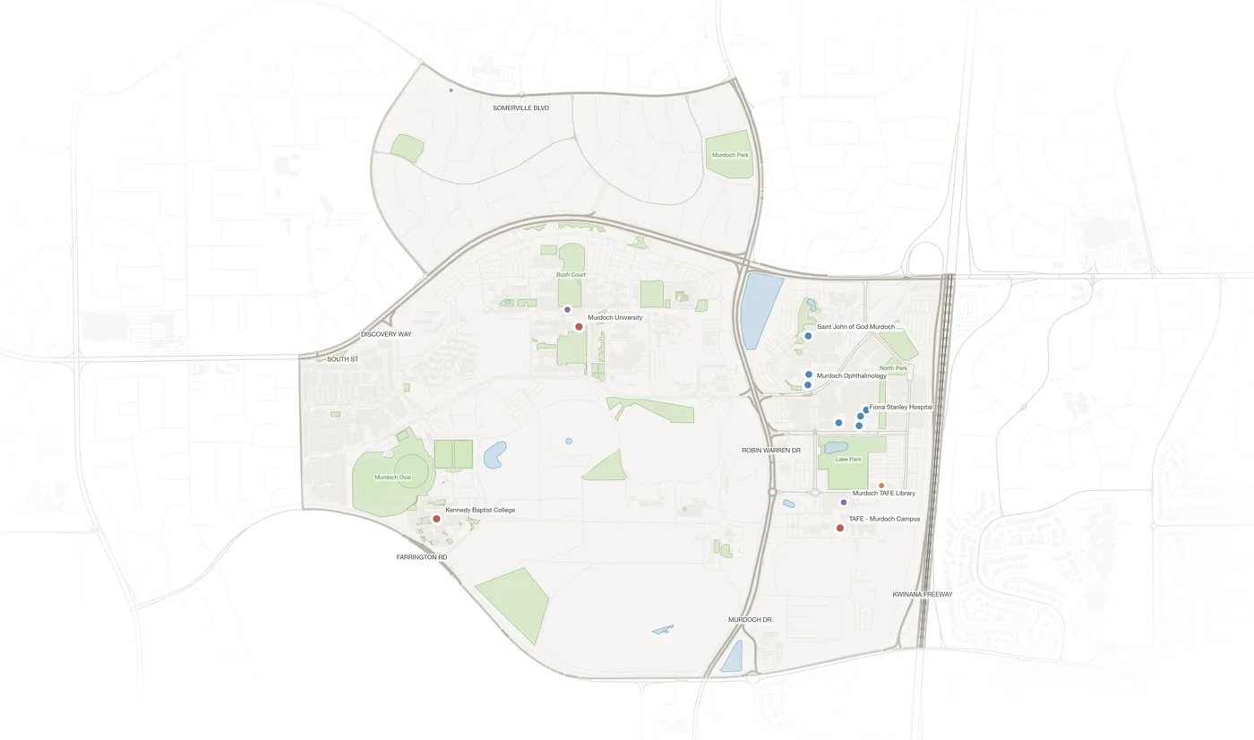 Murdoch urban fabric map