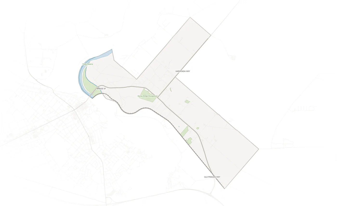 Murray Bridge East urban fabric map