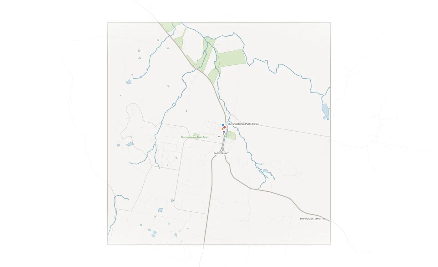 Murrumbateman urban fabric map