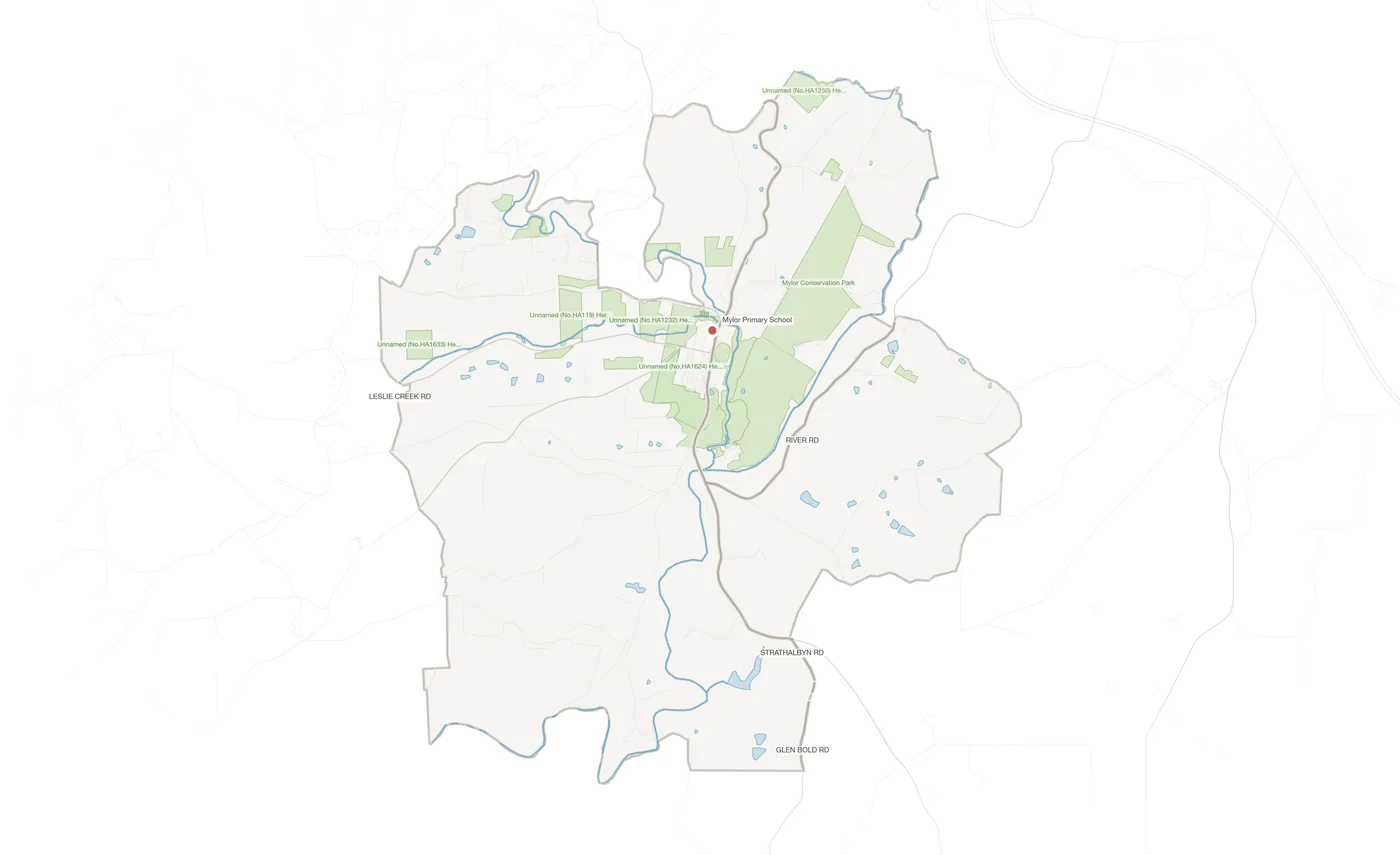 Mylor urban fabric map