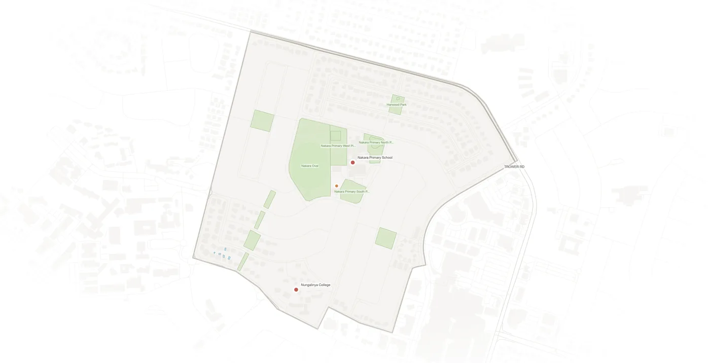 Nakara urban fabric map