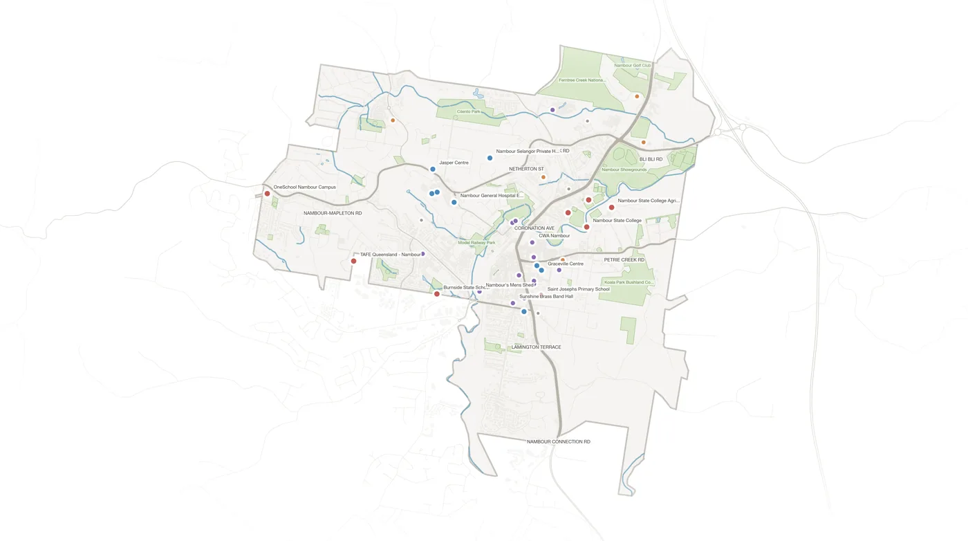 Nambour urban fabric map