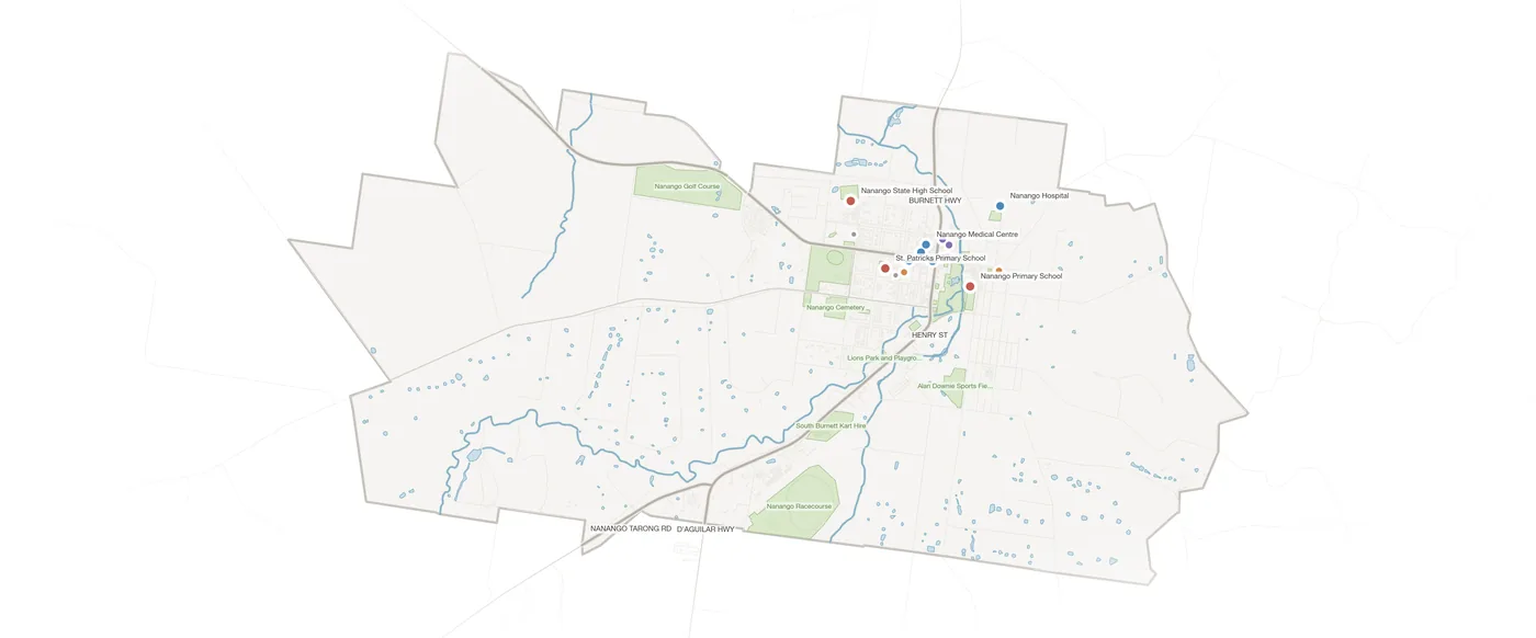 Nanango urban fabric map