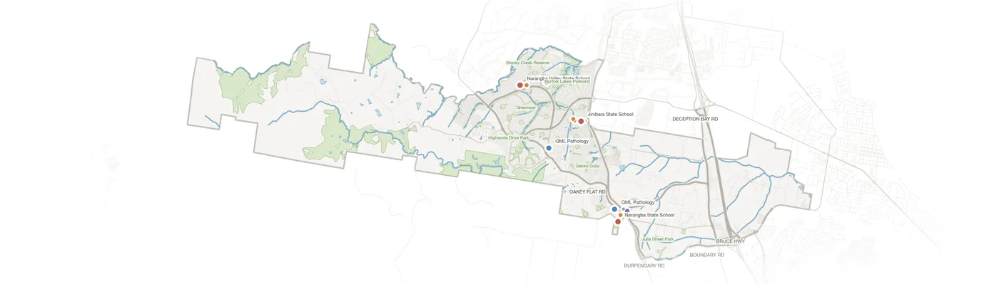 Narangba urban fabric map