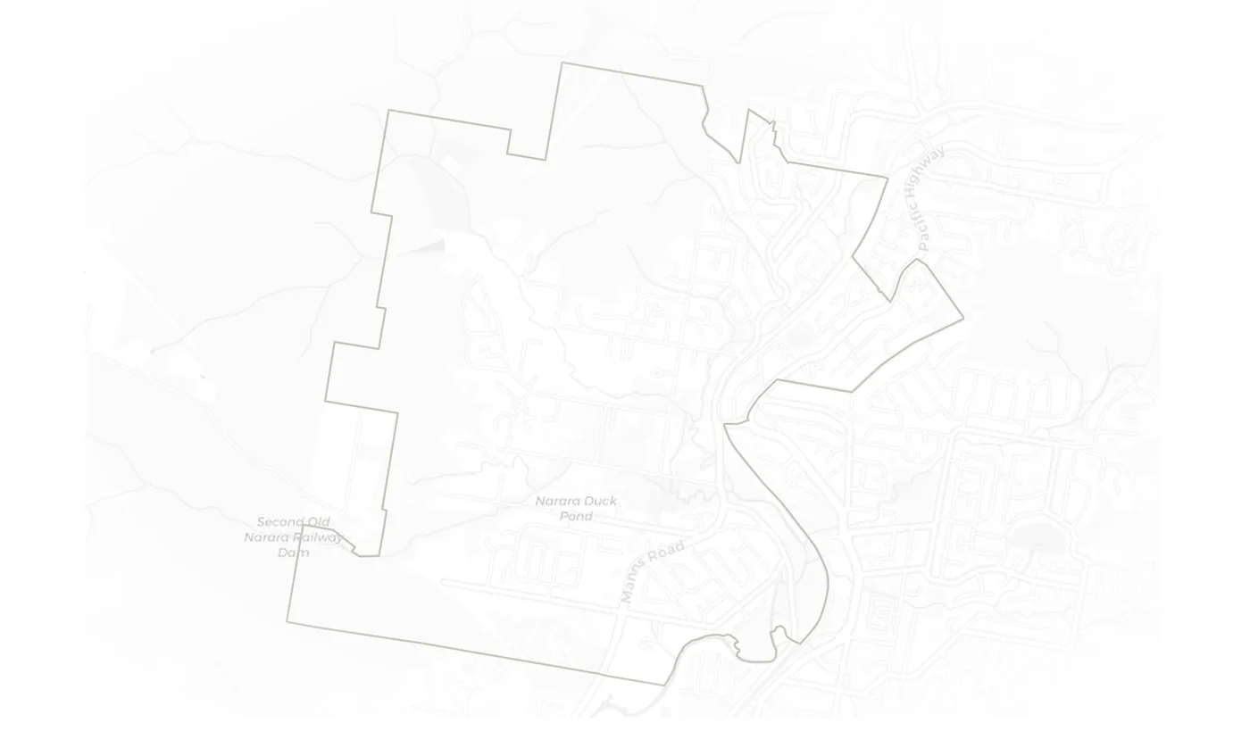 Narara urban fabric map