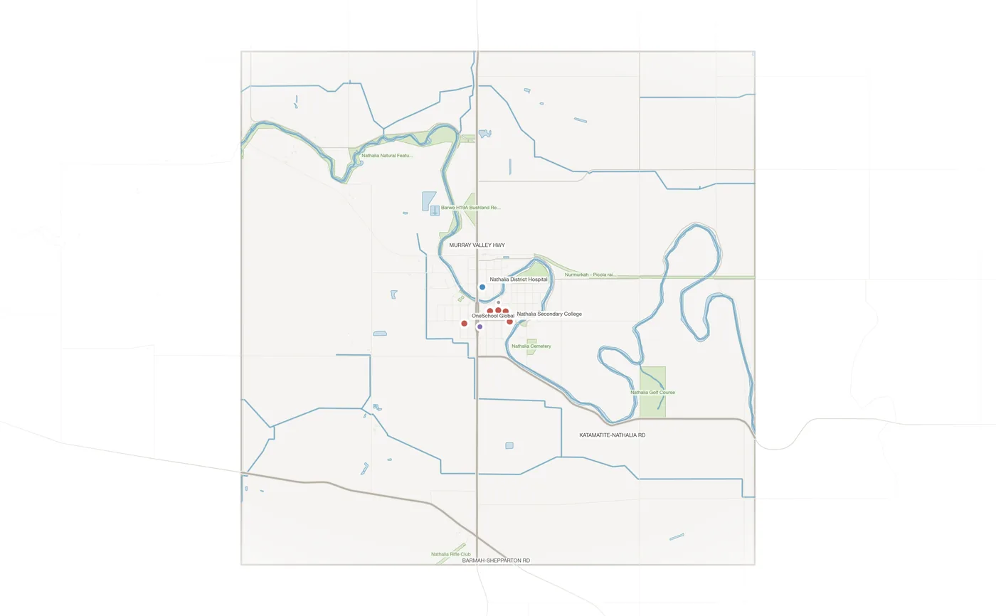 Nathalia urban fabric map