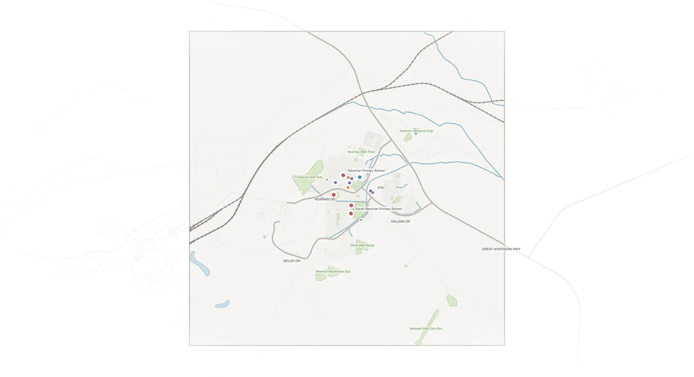 Newman urban fabric map