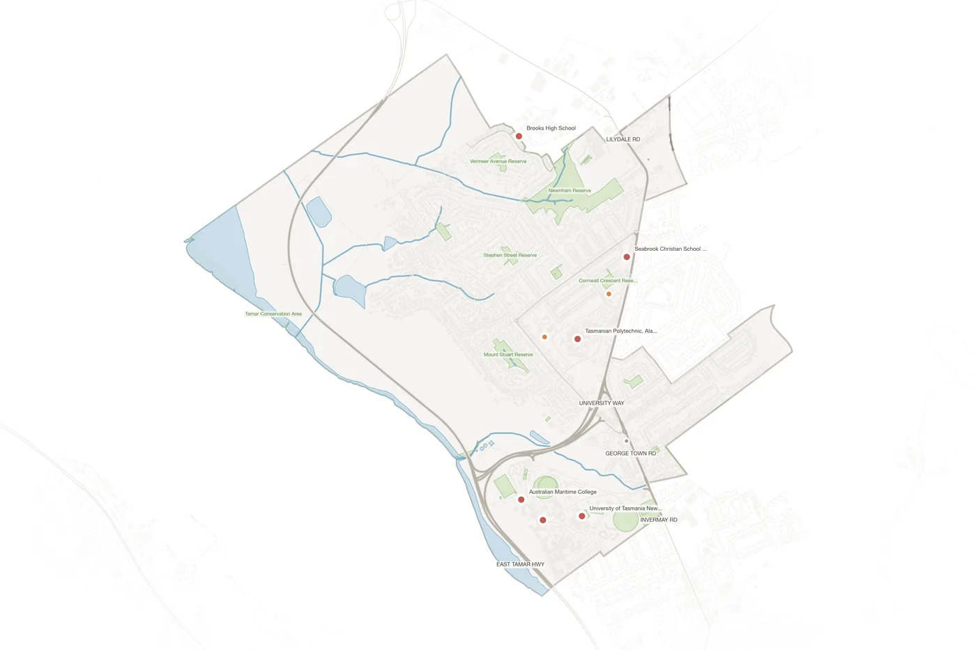 Newnham urban fabric map