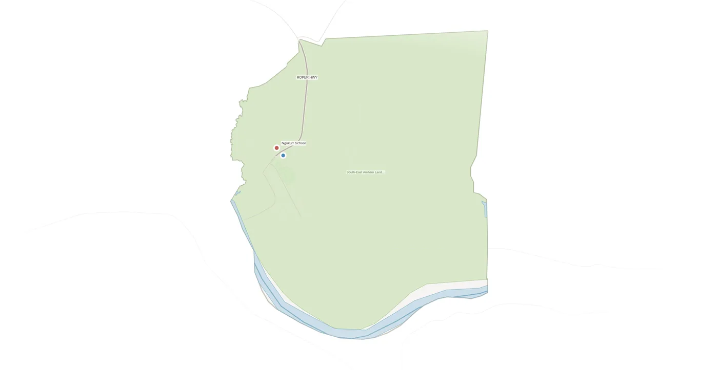 Ngukurr urban fabric map