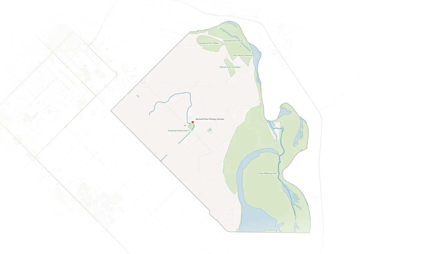 Nichols Point urban fabric map