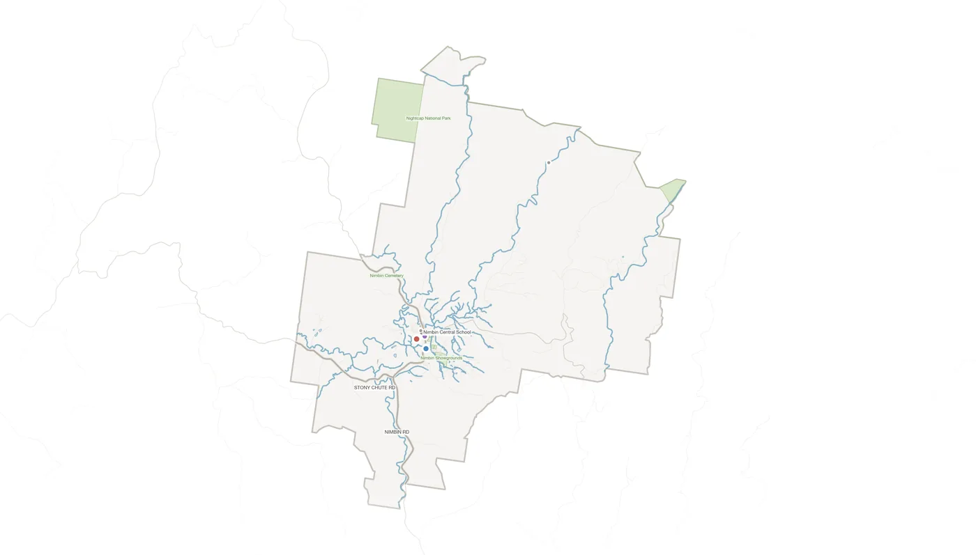 Nimbin urban fabric map